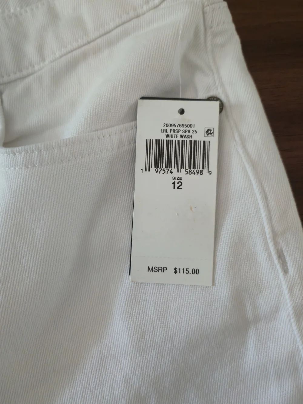 Lauren Ralph Lauren Women's High-Rise Straight Ankle Jeans White